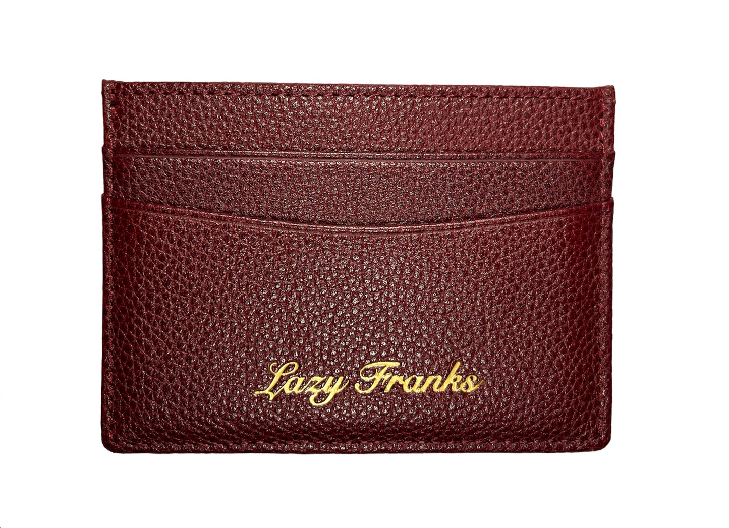 Gentleman's Leather Card Holder - Burgundy