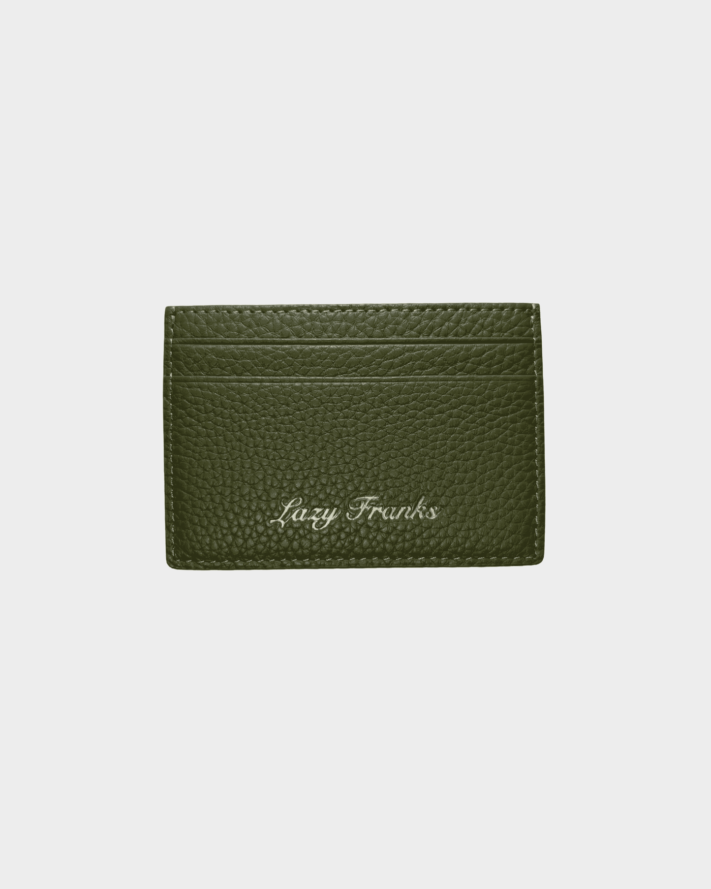 Gentleman's Leather Card Holder - Olive Green