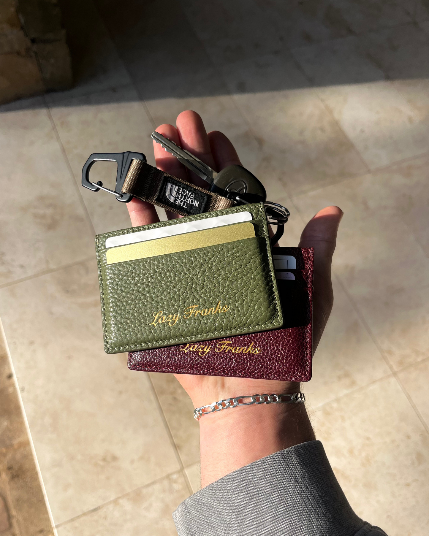 Gentleman's Leather Card Holder - Olive Green